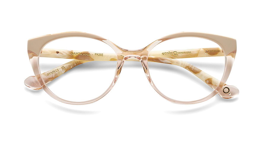 Das Bild zeigt die Korrektionsbrille SANTA ANA PKBE von der Marke Etnia Barcelona in beige.